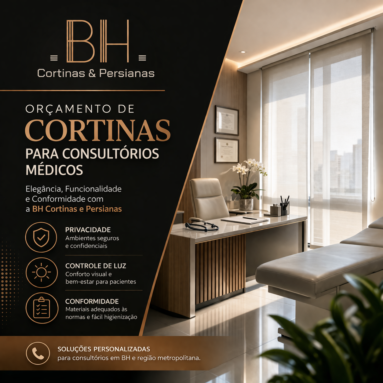 Orçamento de Cortinas para Consultórios Médicos em BH Elegância, Funcionalidade e Conformidade com a BH Cortinas e Persianas - BH cortinas e Persianas
