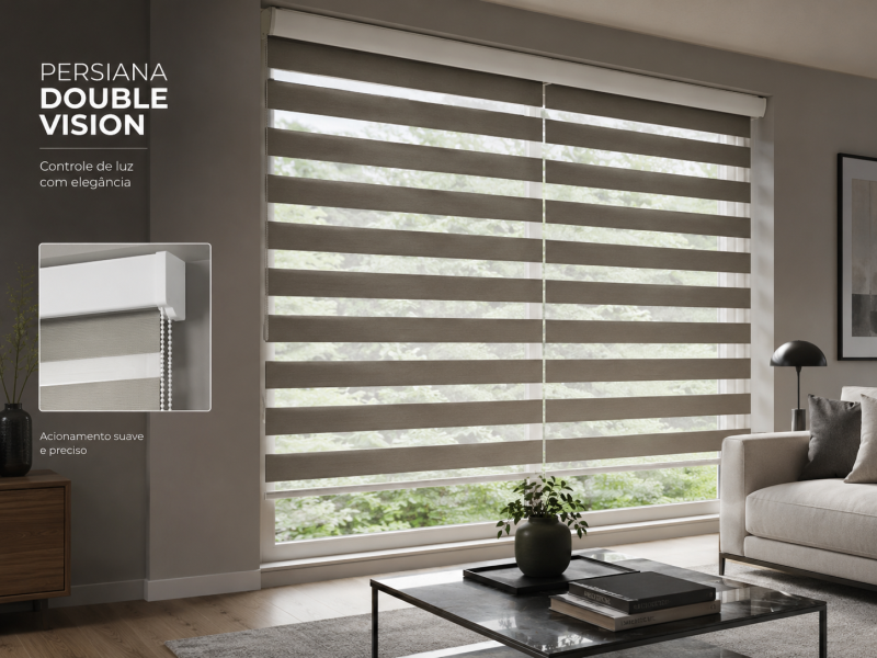 Persiana Double Vision - BH Cortinas e Persianas